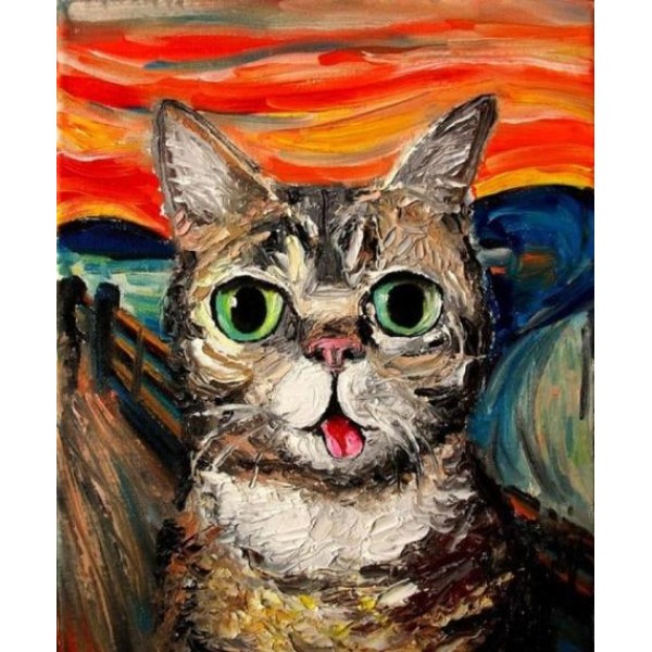 The Scream Cat Diy Paint By Numbers Kits Australia