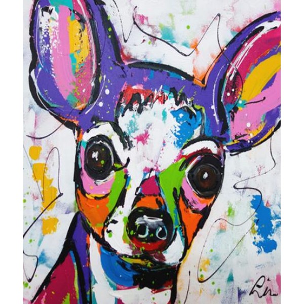 Colorful Dog Diy Paint By Numbers Kits Australia