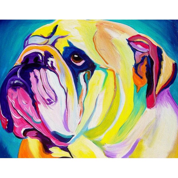 Colorful Dog Diy Paint By Numbers Kits Australia
