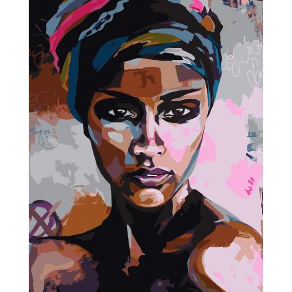African Woman Portrait Diy Paint By Numbers Kits For Adults Australia