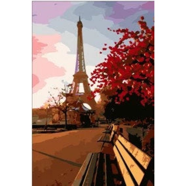 Eiffel Tower Diy Paint By Numbers Kits Australia
