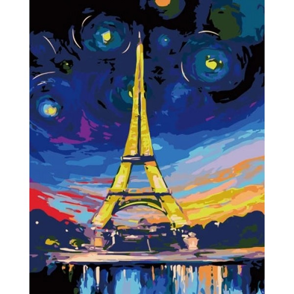 Landscape Eiffel Tower Diy Paint By Numbers Kits Australia