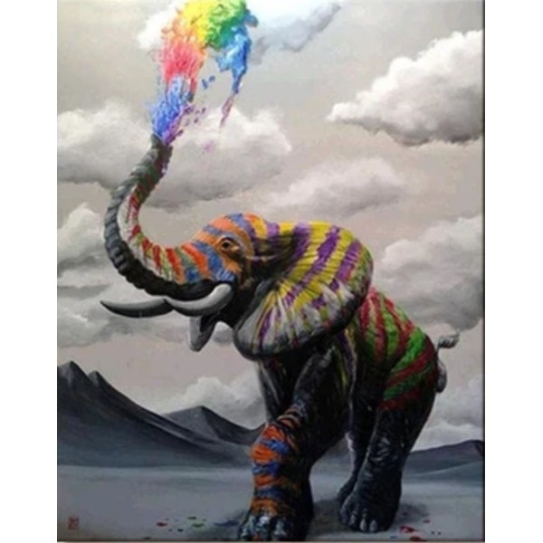 Animal Elephant Diy Paint By Numbers Kits Australia