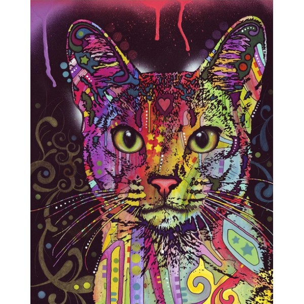 Pet Colorful Cat Diy Paint By Numbers Kits Australia
