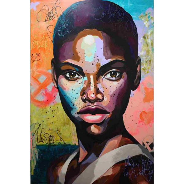 African Woman Portrait Diy Paint By Numbers Kits Australia
