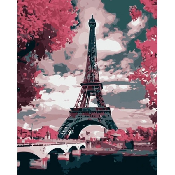Landscape Eiffel Tower Diy Paint By Numbers Australia