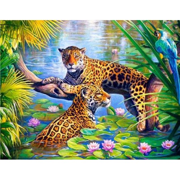 Animals Leopard Paint By Numbers Kits Australia
