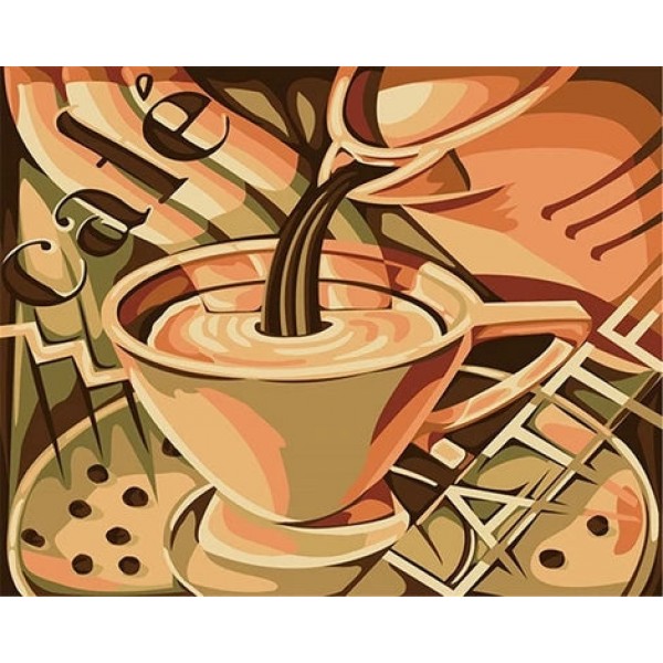 Coffee Diy Paint By Numbers Kits FD290 Australia