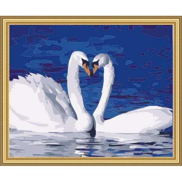 Animal Swan Diy Paint By Numbers Kits Australia