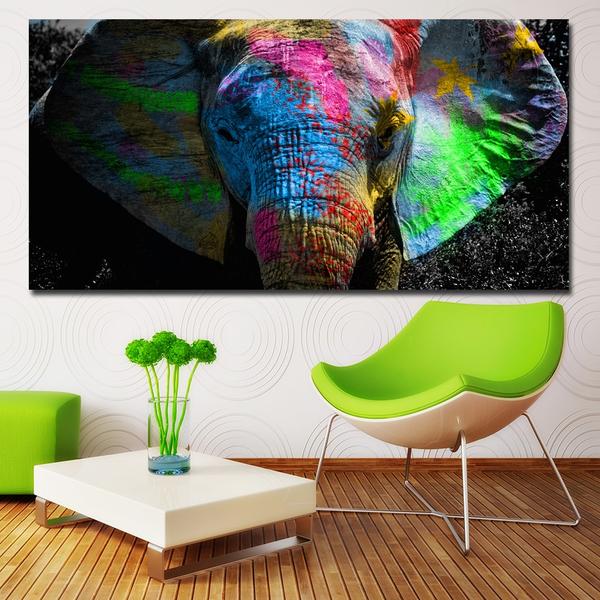 Colorful African Elephant Diy Paint By Numbers Kits Australia