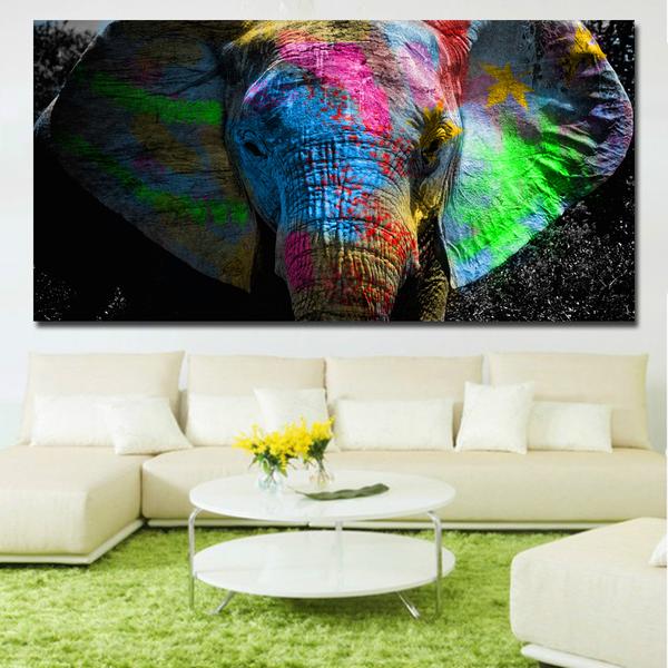Colorful African Elephant Diy Paint By Numbers Kits Australia
