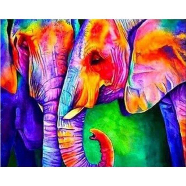 Animal Elephant Diy Paint By Numbers Kits For Adults Australia