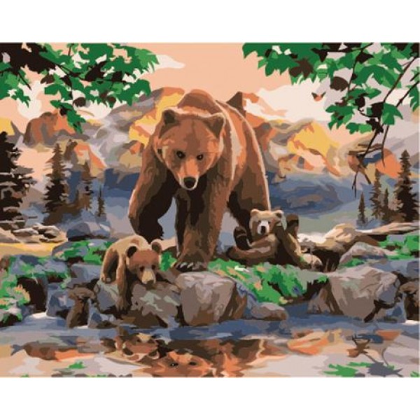 Bear Diy Paint By Numbers Kits Australia