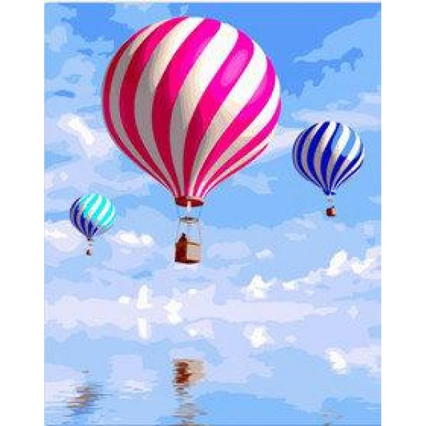 Hot Air Balloon Diy Paint By Numbers Kits Australia