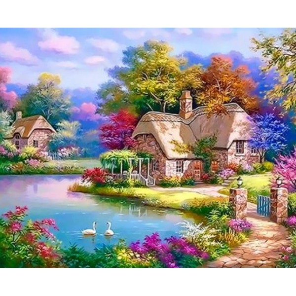 Cottage Paint By Numbers Kits Diy Australia