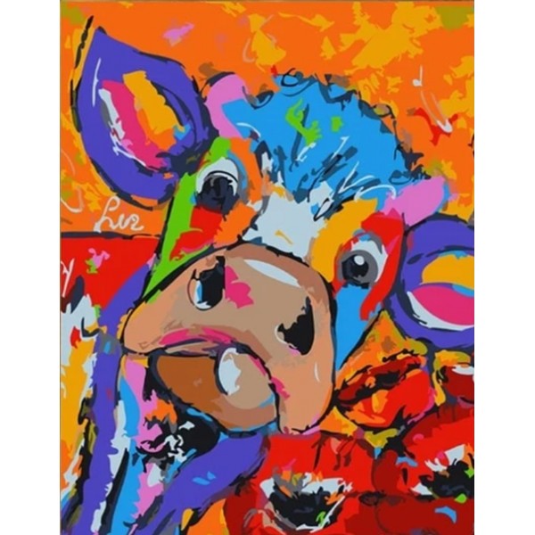 Colorful Cow Diy Paint By Numbers Kits Australia