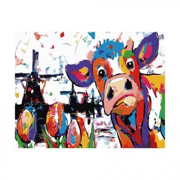 Colorful Cow Diy Paint By Numbers Kits Australia