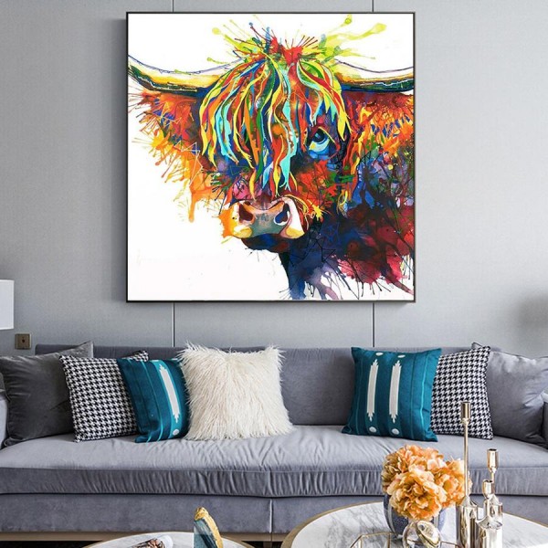 Animal HighLand Cow Paint By Numbers Kits Australia