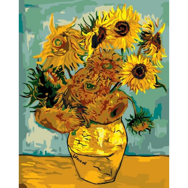 Van Gogh Sunflower Diy Paint By Numbers Kits Australia