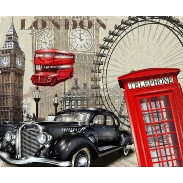 Cars London Tower Diy Paint By Numbers Kits LS373 Australia