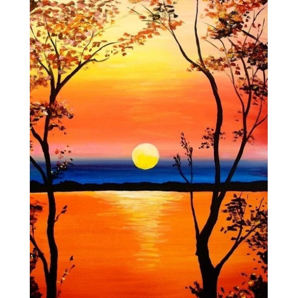 Sunset Scenery Diy Paint By Numbers Kits Australia