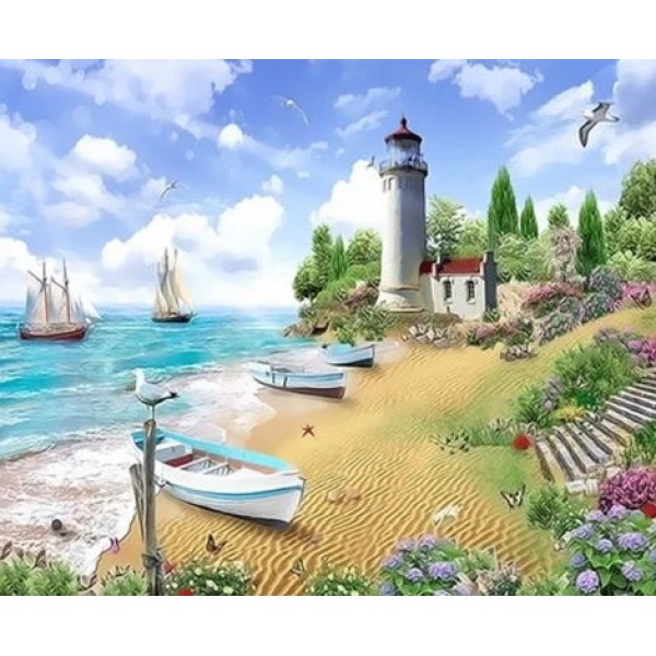 Lighthouse Diy Paint By Numbers Kits Australia