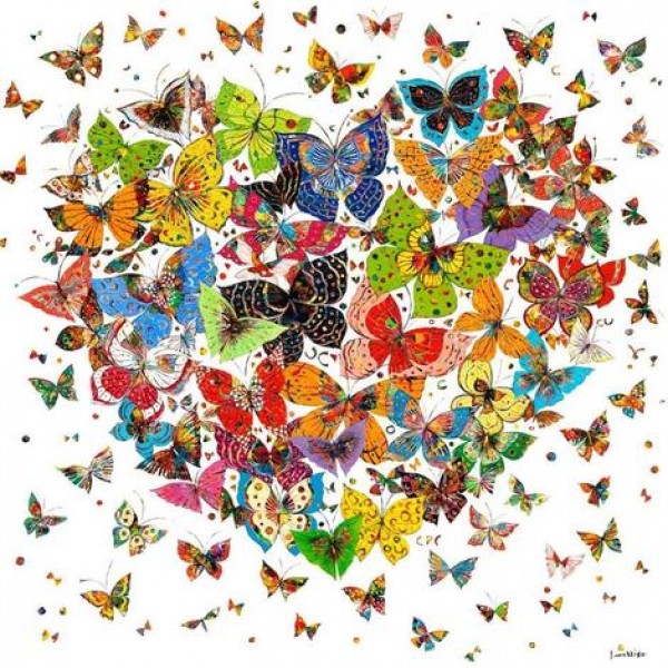 Butterflies Diy Paint By Numbers Kits Australia