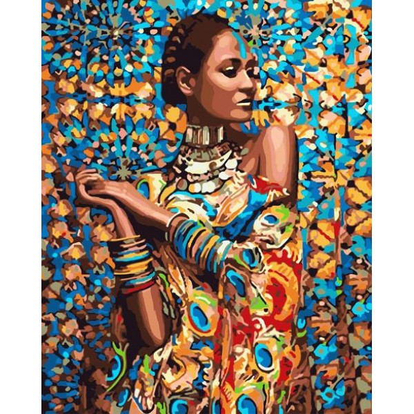 Portrait Confident African Woman Diy Paint By Numbers Kits Australia