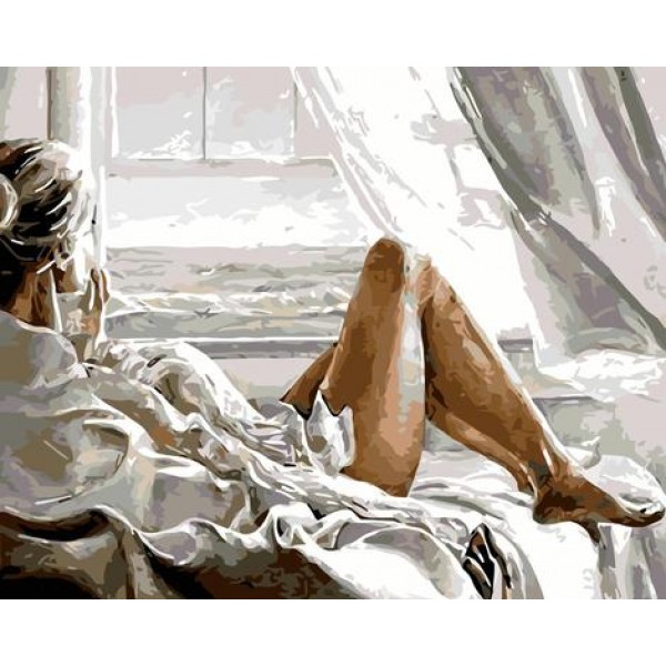 Sexy Woman On Bed Diy Paint By Numbers Kits Australia