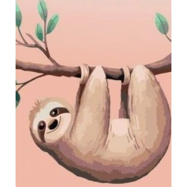 Cartoon Sloth Diy Paint By Numbers Kits Australia