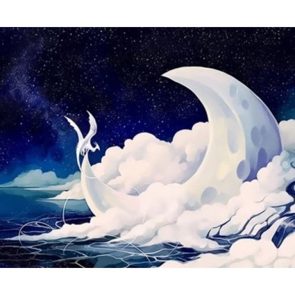 Fantasy Mystical Diy Moon Paint By Numbers Kits FD248 Australia