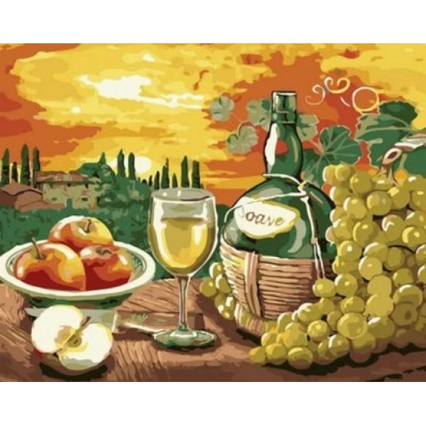 DIY Wine And Fruit Paint By Numbers Kits FD221 Australia