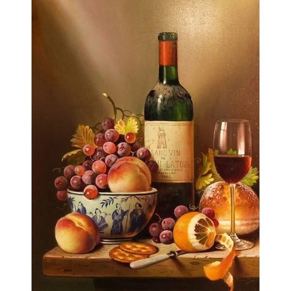 Wine And Fruit Diy Paint By Numbers Kits FD200 Australia