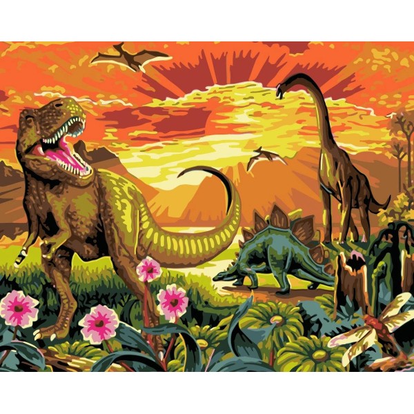 Cute Dinosaur Paint By Numbers Kits Diy Australia