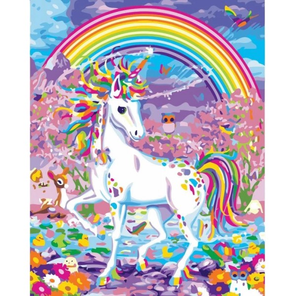 Rainbow Unicorn Diy Paint By Numbers Kits FK186 Australia
