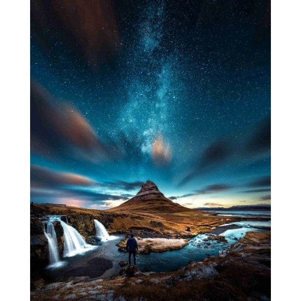 Landscape Galaxy Marvellous Aurora Diy Paint By Numbers Kits FD236 Australia