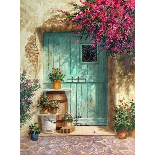 Door Landscape Street Paint By Numbers Kits For Adults Australia